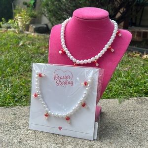 FRAISER STERLING MUSHROOM PEARL NECKLACE🍄